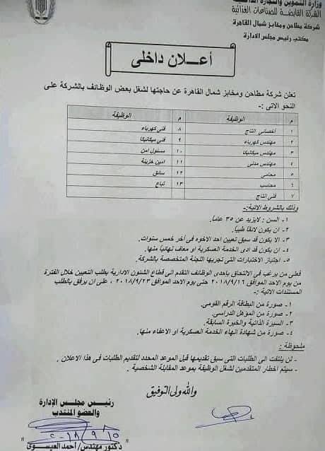 وظائف حكومية الاعلان الرسمى لوظائف وزارة التموين للمؤهلات العليا والمتوسطه